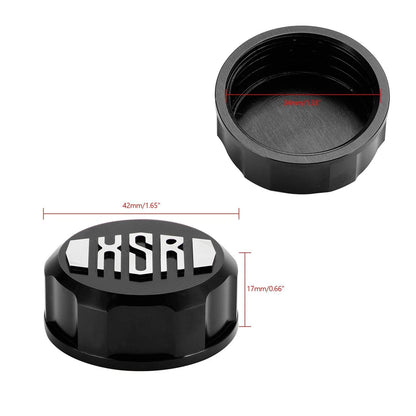 CNC Brake Fluid Reservoir Cover Rear Black for Yamaha XSR 155 700 900 (2016-2023)
