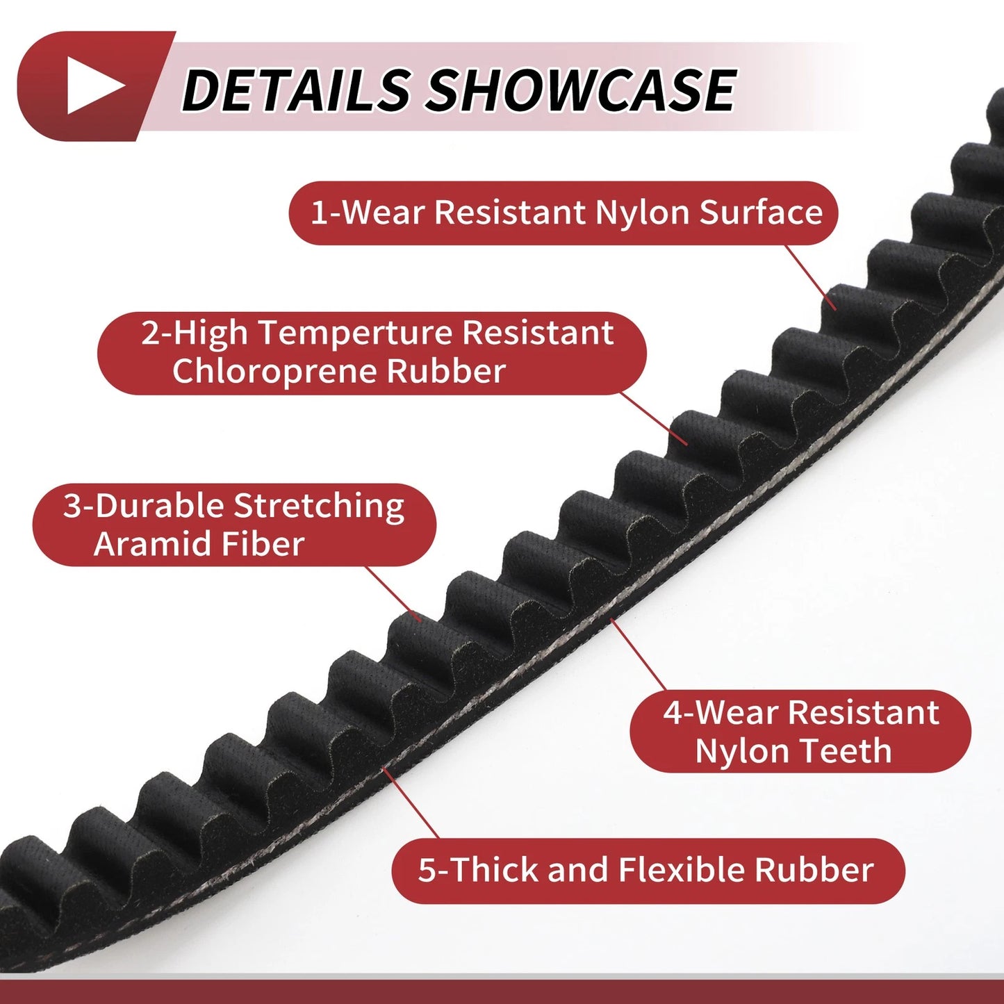 Drive Belt V-Belt for Honda 2 Stroke 50cc Motorcycle