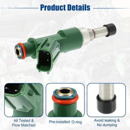4 x Fuel Injector Nozzles for Toyota Hilux Vigo (2005-2015)