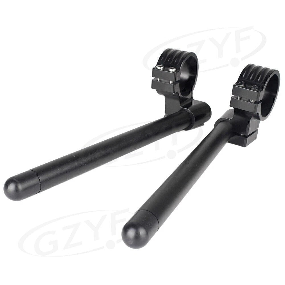 31mm Clip On Handle Bar Fork Tubes for Motorcycle - Universal Black