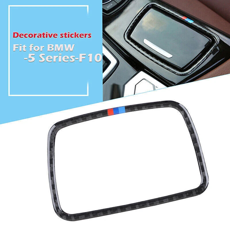 Carbon Fiber Ashtray Panel Trim for BMW 5 Series F10 (2011-2017)