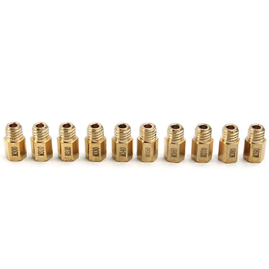 10Pcs Hex Main Jet for Mikuni VM TM TMX Carburetor (300-390)