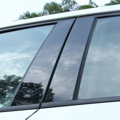 6 x Window Pillar Post Molding Trim for Honda Accord (2013-2017) Black Accessories