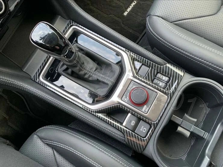 Carbon Fiber Inner Gear Panel Frame Box Cover Trim for Subaru Forester (2019-2023)