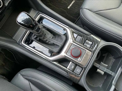 Carbon Fiber Inner Gear Panel Frame Box Cover Trim for Subaru Forester (2019-2023)