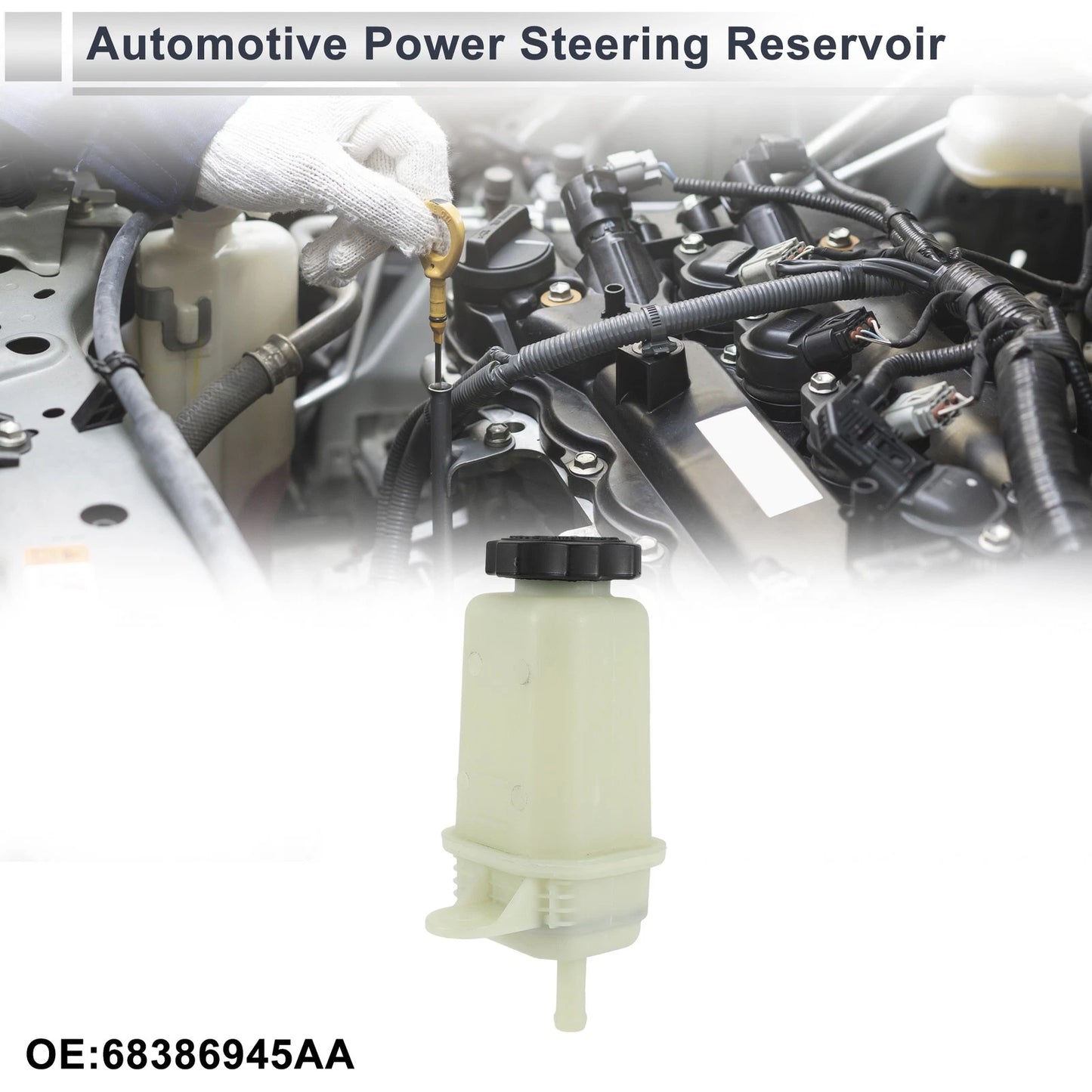 Power Steering Reservoir 1 Pc Beige for Jeep Wrangler (2018)