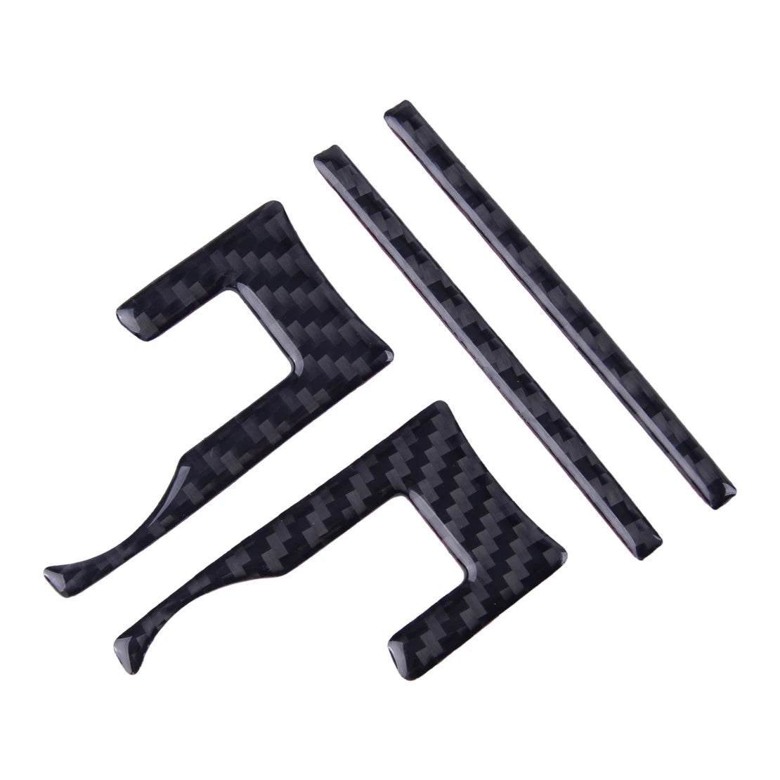 4x Carbon Fiber Center Console CD Switch Covers for Ford Mustang (2015-2019)