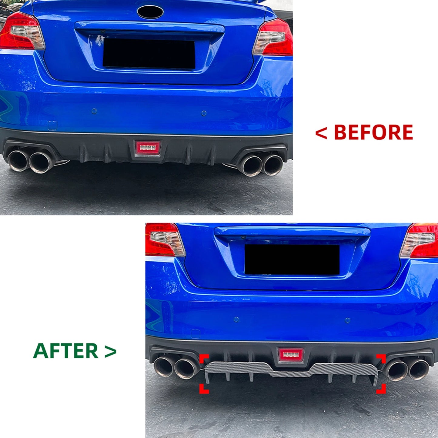Rear Bumper Diffuser Lip for Subaru WRX STI (2015-2021)