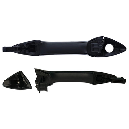 Door Handle Set 4x Front Rear Left+Right Outer Black for Hyundai i30 GD (2012–2017)