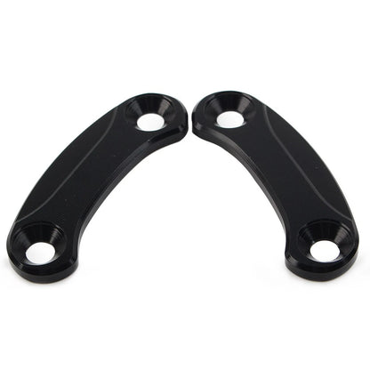 Kawasaki ZX-10R Rearview Mirror Block Off Base Plates Cover BLACK (2016-2021)
