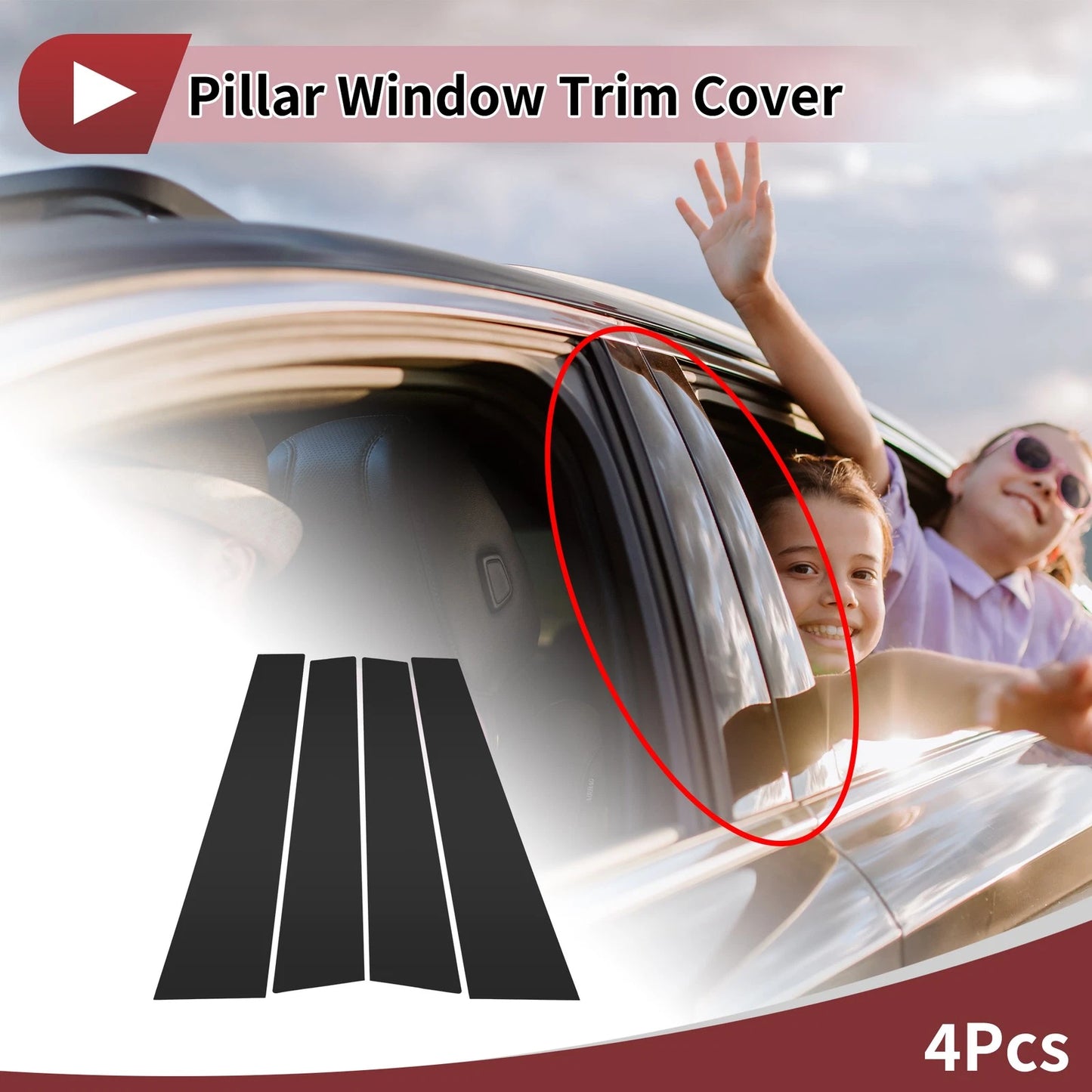 Front Rear Left Right Door Window Trim Porsche Cayenne (2003-2009)