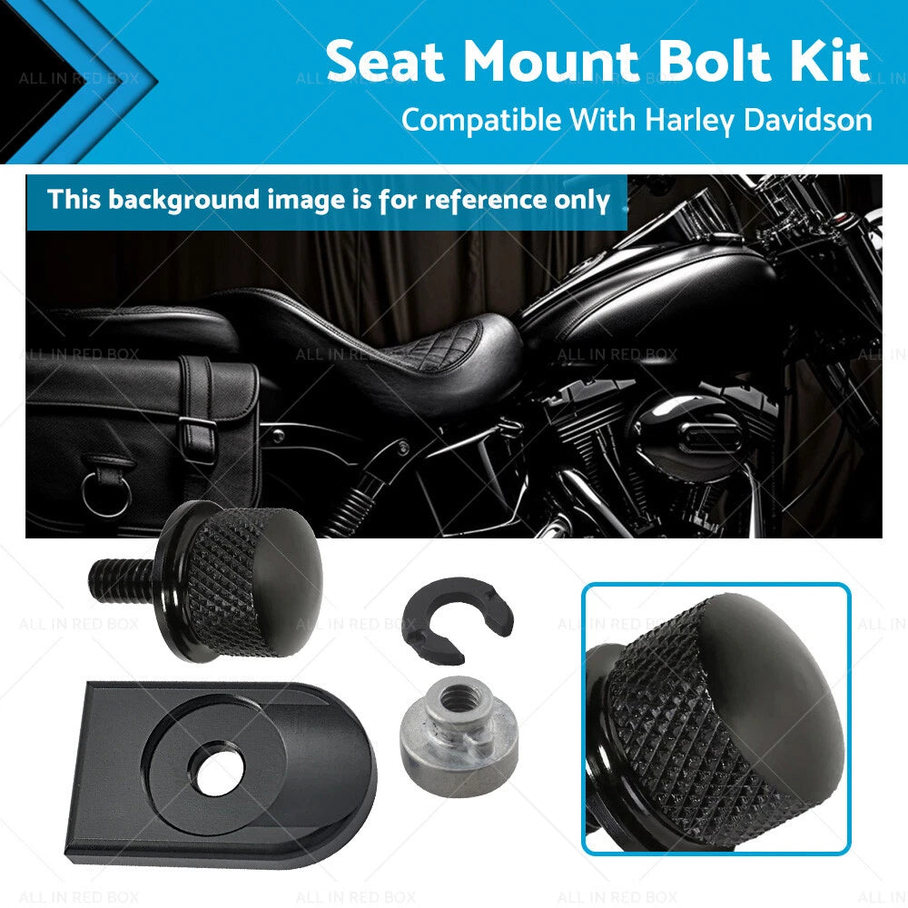 Seat Bolt Tab Screw Mount Cover for Harley 1996-2020