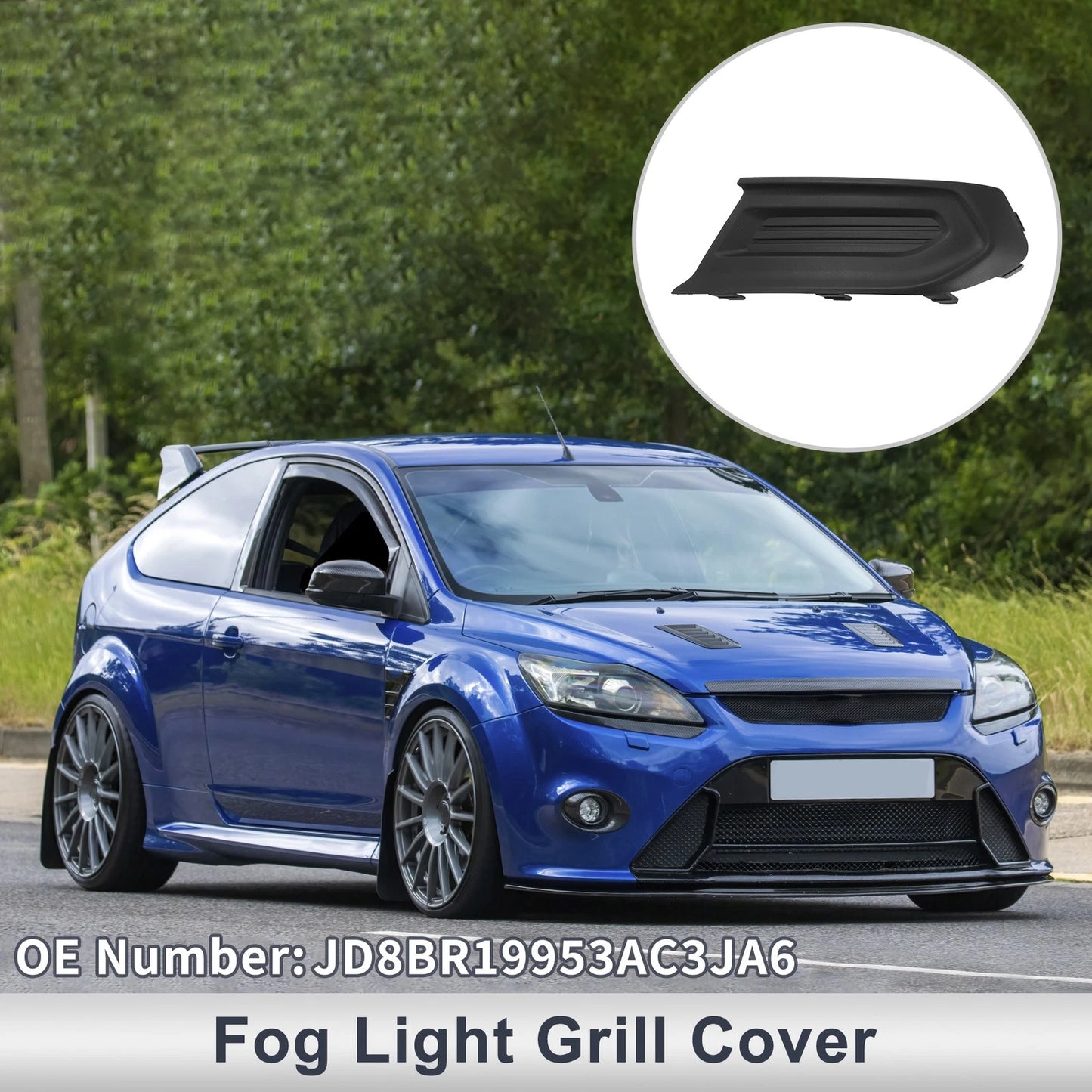 Front Left Fog Light Grill for Ford Escort (2015-2019)