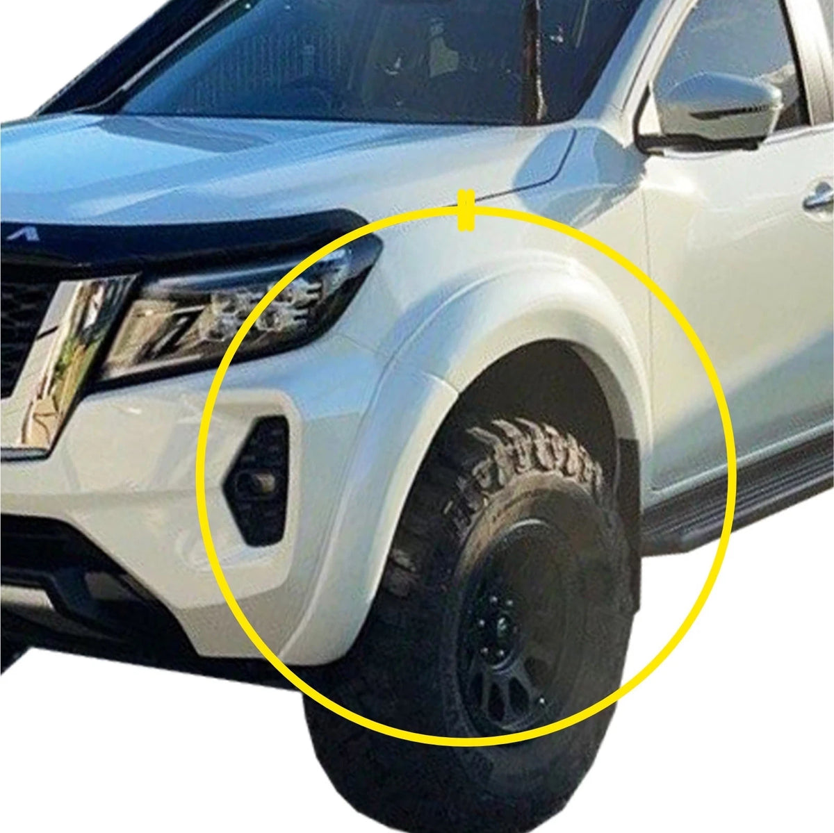 Front Grey K21 Fender Flares for Nissan Navara (2021-2022)
