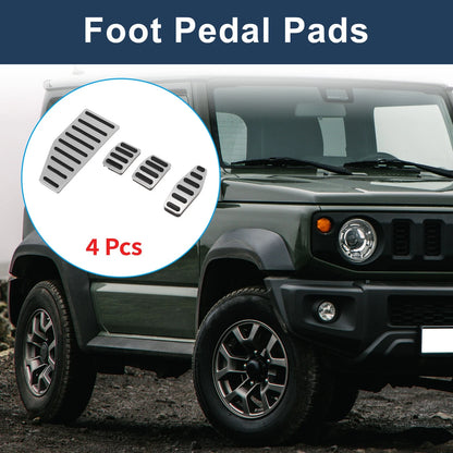 4 Pcs Manual Foot Accelerator Pedal Covers for Suzuki Jimny (2018-2022)