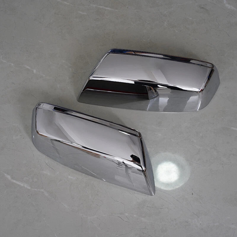 Chrome Top Mirror Handle Tailgate Cam Cover for 2014-2018 Chevy Silverado