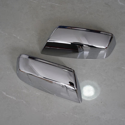 Chrome Top Mirror Handle Tailgate Cam Cover for 2014-2018 Chevy Silverado