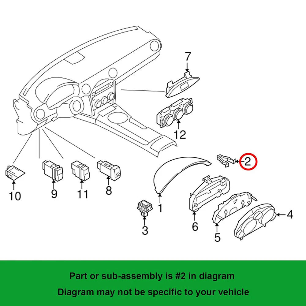 10 x Radio Bezel Clips for Mazda 2 3 5 6 CX-5 (2003-2023)