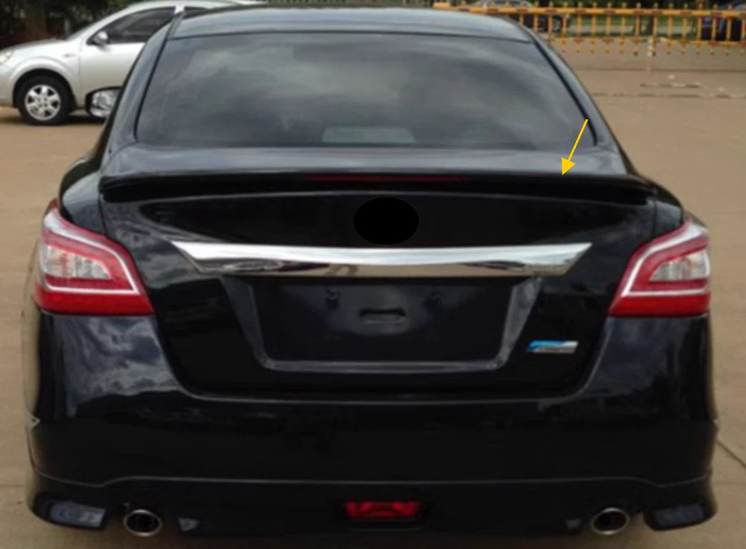 Matte Black Rear Trunk Spoiler with Light for Nissan Altima Sedan (2013-2015)