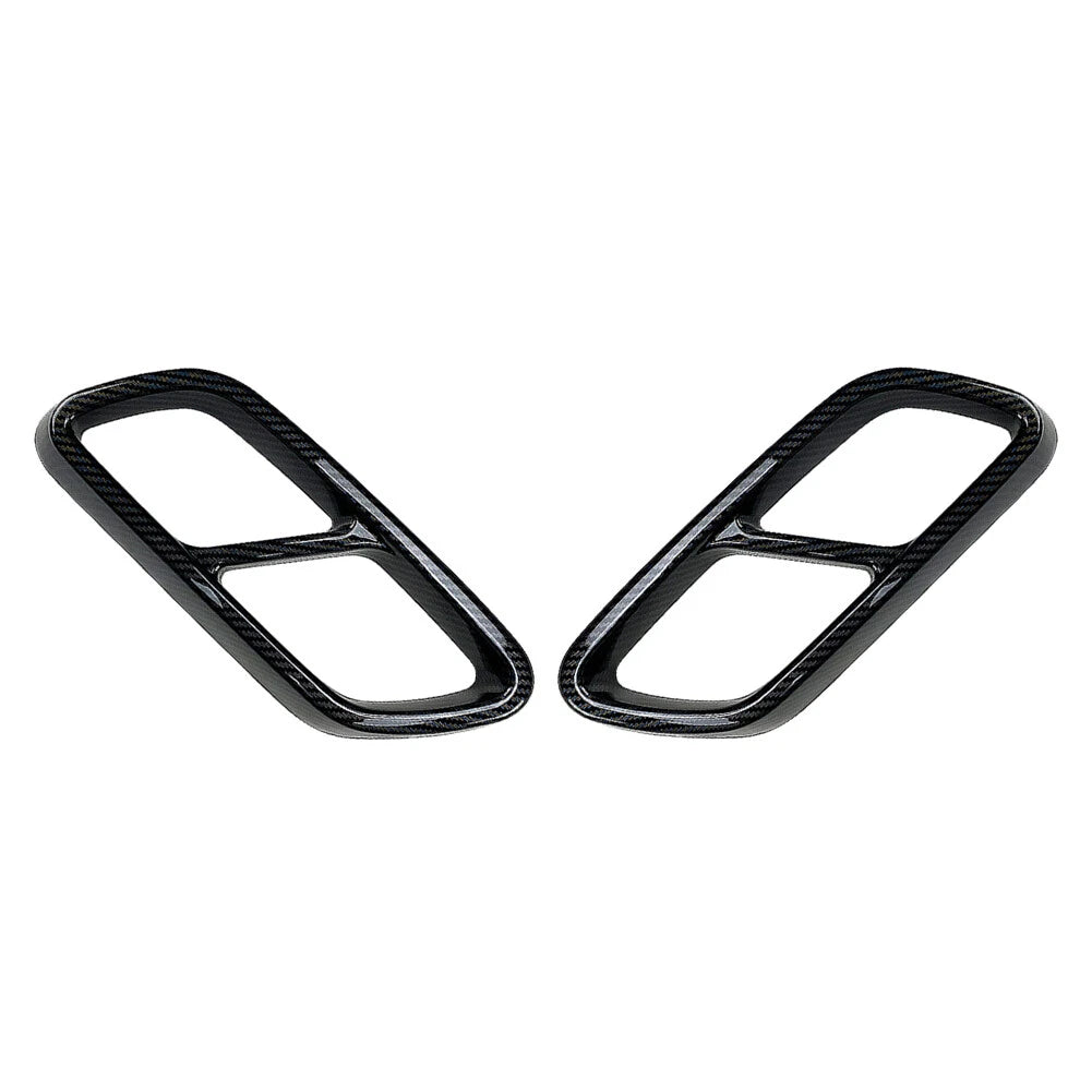 Rear Exhaust Muffler Tail Pipe Covers for Mercedes Benz C-Class (2022-2023)