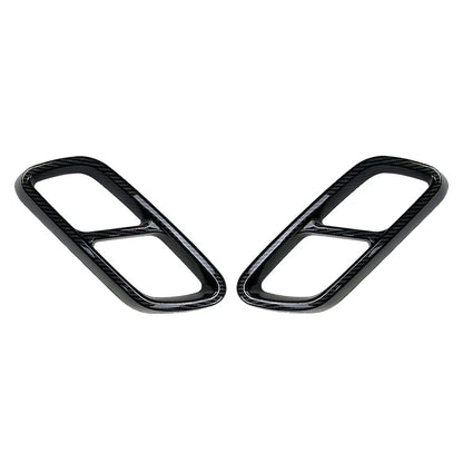 Rear Exhaust Muffler Tail Pipe Covers for Mercedes Benz C-Class (2022-2023)