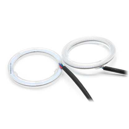 RGB COB Car Headlight Angel Eyes LED Halo Rings 90MM