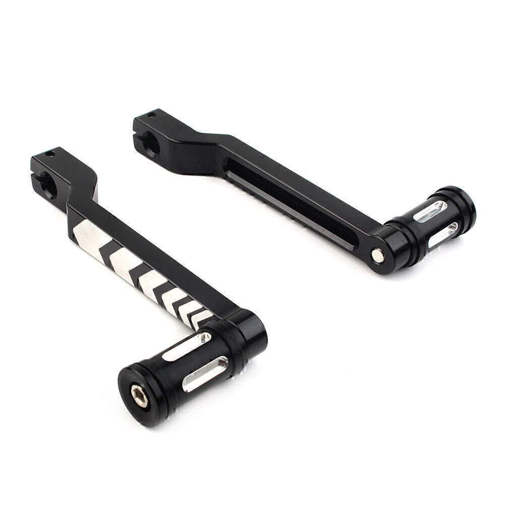 Black Heel & Toe Shift Lever & Shifter Pegs for Harley FLHT FLTR