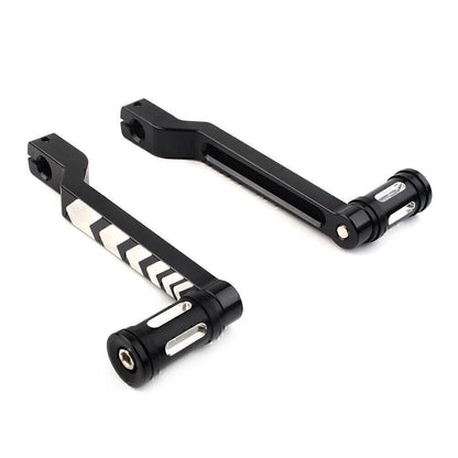 Black Heel & Toe Shift Lever & Shifter Pegs for Harley FLHT FLTR