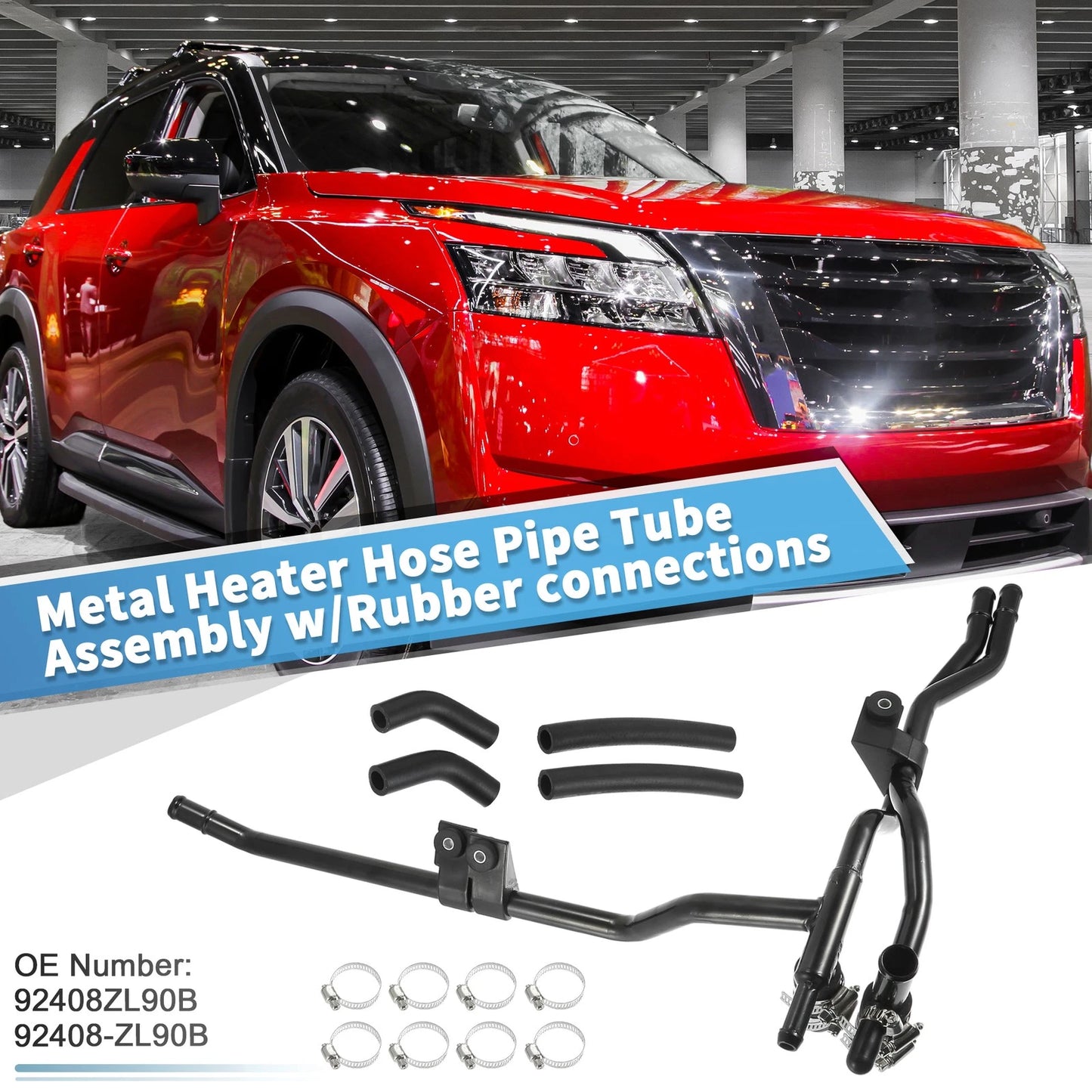 Radiator Expansion Tank Hose Pipe Set for Nissan Pathfinder (2005-2012)