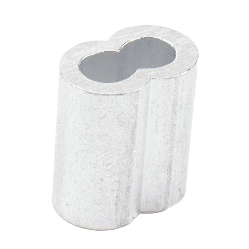250 Pcs Crimping Loop Sleeve Assortment Kit for Wire Rope Cable Thimbles