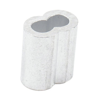 250 Pcs Crimping Loop Sleeve Assortment Kit for Wire Rope Cable Thimbles