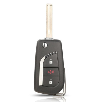 3 Button Remote Car Key Control for Toyota Vios Hilux RAV4 Yaris (2013-2015)
