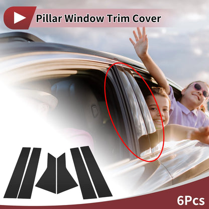 6 Pcs Car Door Pillar Window Trim for Buick Lacrosse (2017–2019)