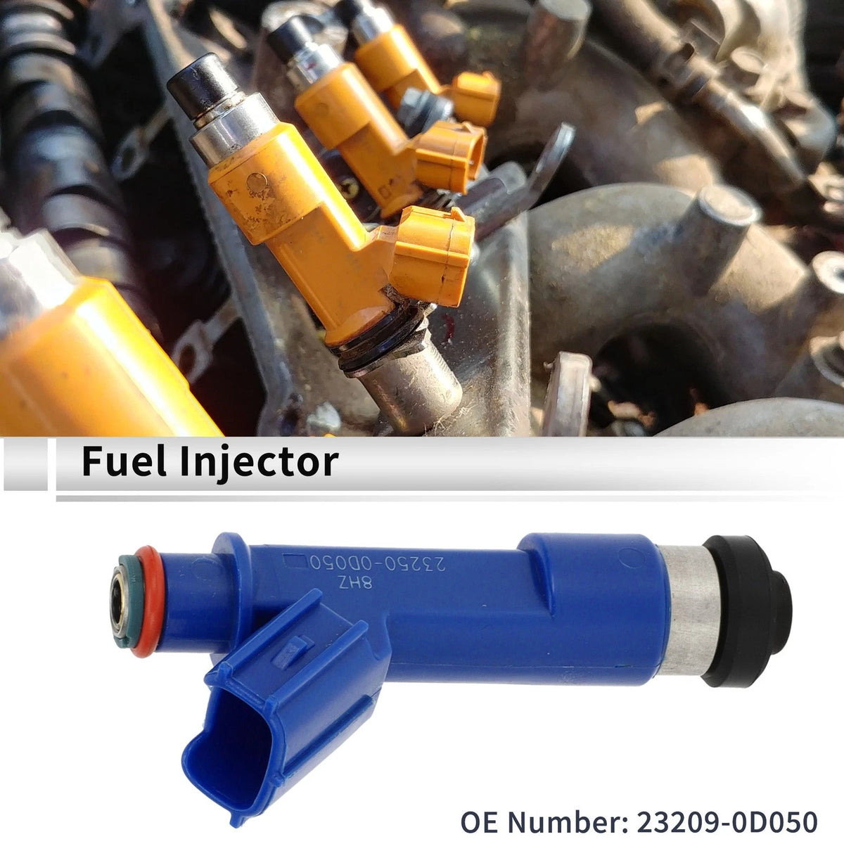 Fuel Injector for Toyota Corolla CE, LE, S 1.8 (2004-2008) 1 Pcs Blue