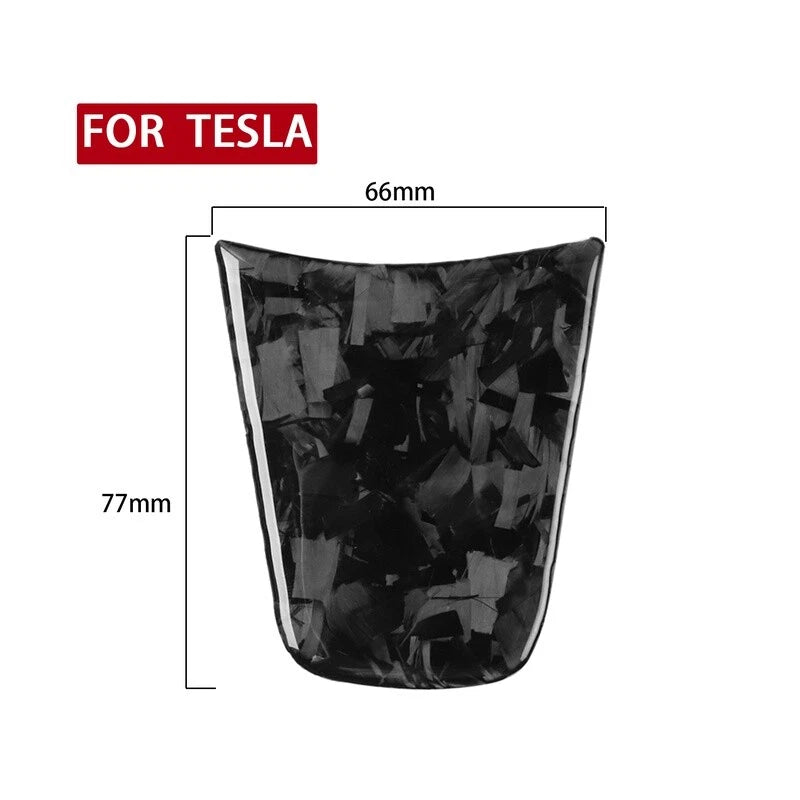 Forged Carbon Fiber Steering Wheel Lower Trim for Tesla Model 3/Y