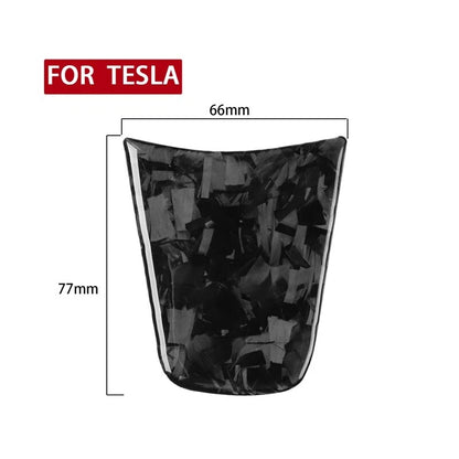 Forged Carbon Fiber Steering Wheel Lower Trim for Tesla Model 3/Y