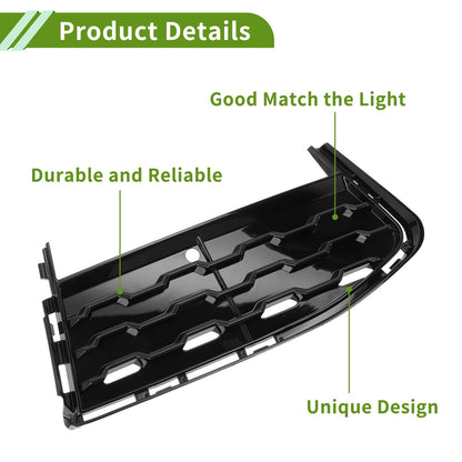 Front Right Fog Light Grill for BMW 7 Series (2015-2020) - 1 x Black