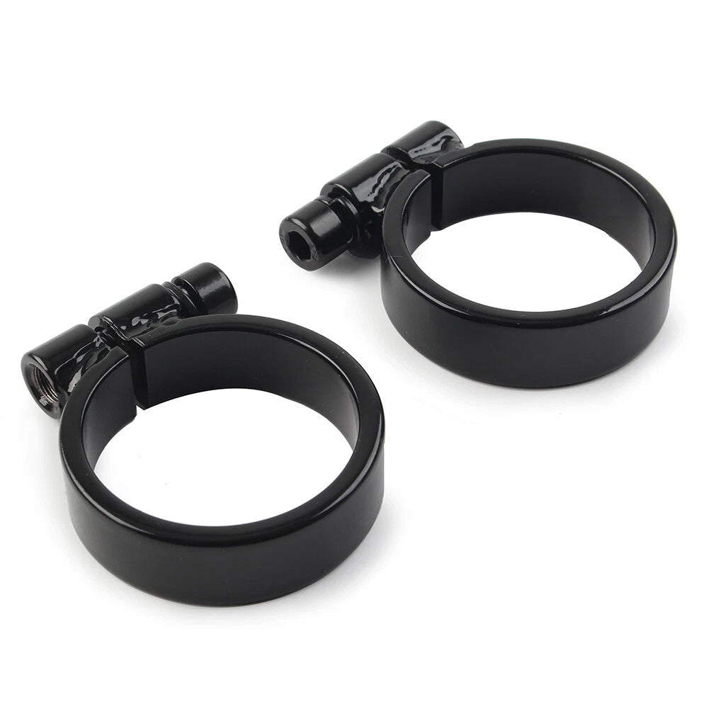 Black Exhaust Port Clamps for Harley XL Ironhead Sportster (1957-1985)