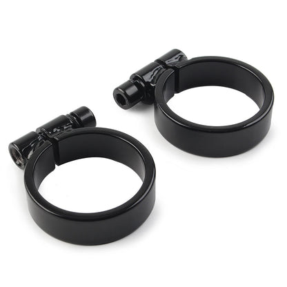 Black Exhaust Port Clamps for Harley XL Ironhead Sportster (1957-1985)