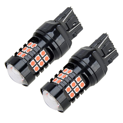 7443 Red LED Brake Stop Tail Parking Light Bulbs for Car