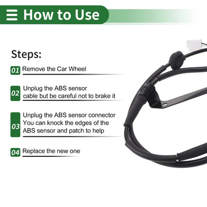 ABS Wheel Speed Sensor for Kia Sorento (2011-2013) - 1 Pc