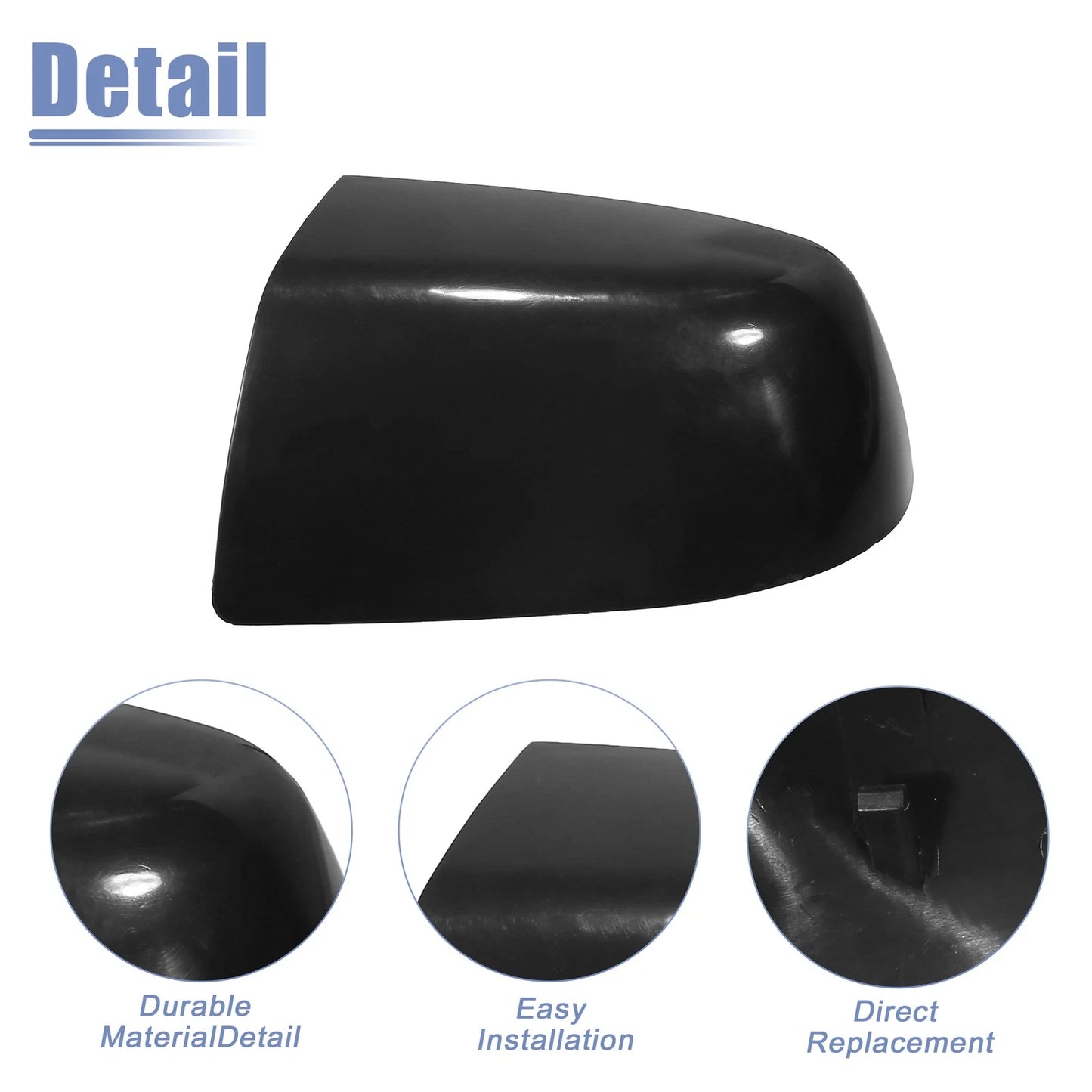 Front Left Exterior Rearview Mirror Cap for Ford Focus Mk2 (2005-2011)