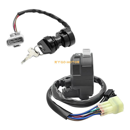 2 x Headlight Switch & Ignition Key Switch for Yamaha Grizzly 660 YFM660F