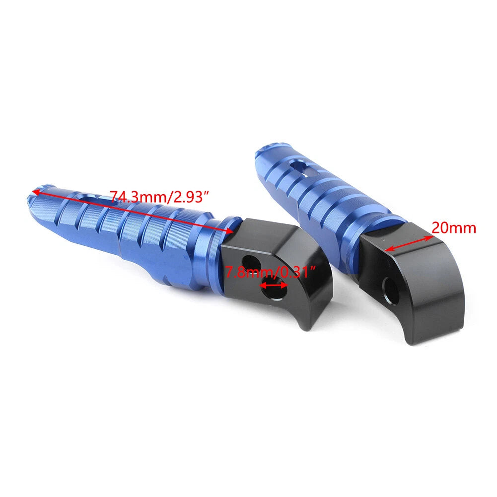 Black CNC Rear Footpeg Footrest for Yamaha YZF-R1 R6 FZ-07 FZ-09