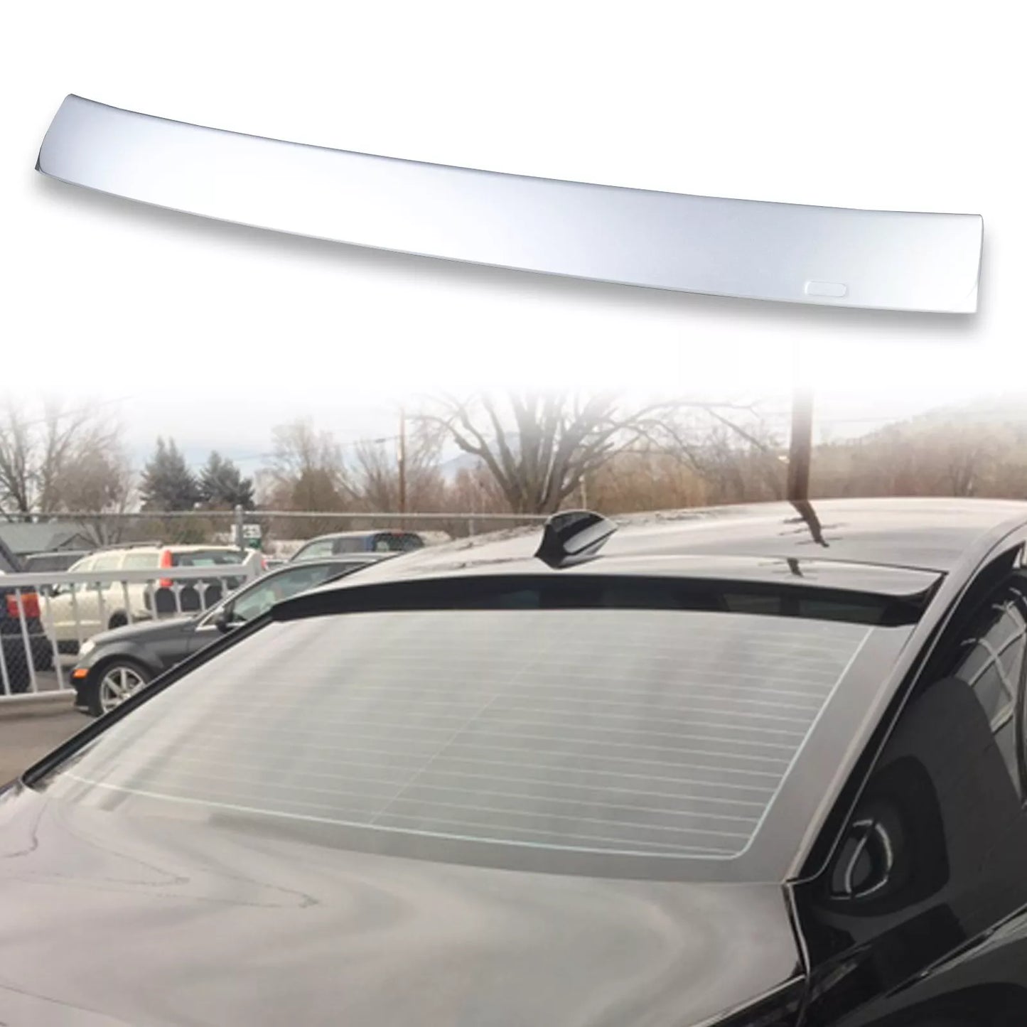 ABS Roof Spoiler for BMW 7 Series E65 Titan Silver (2001-2008)