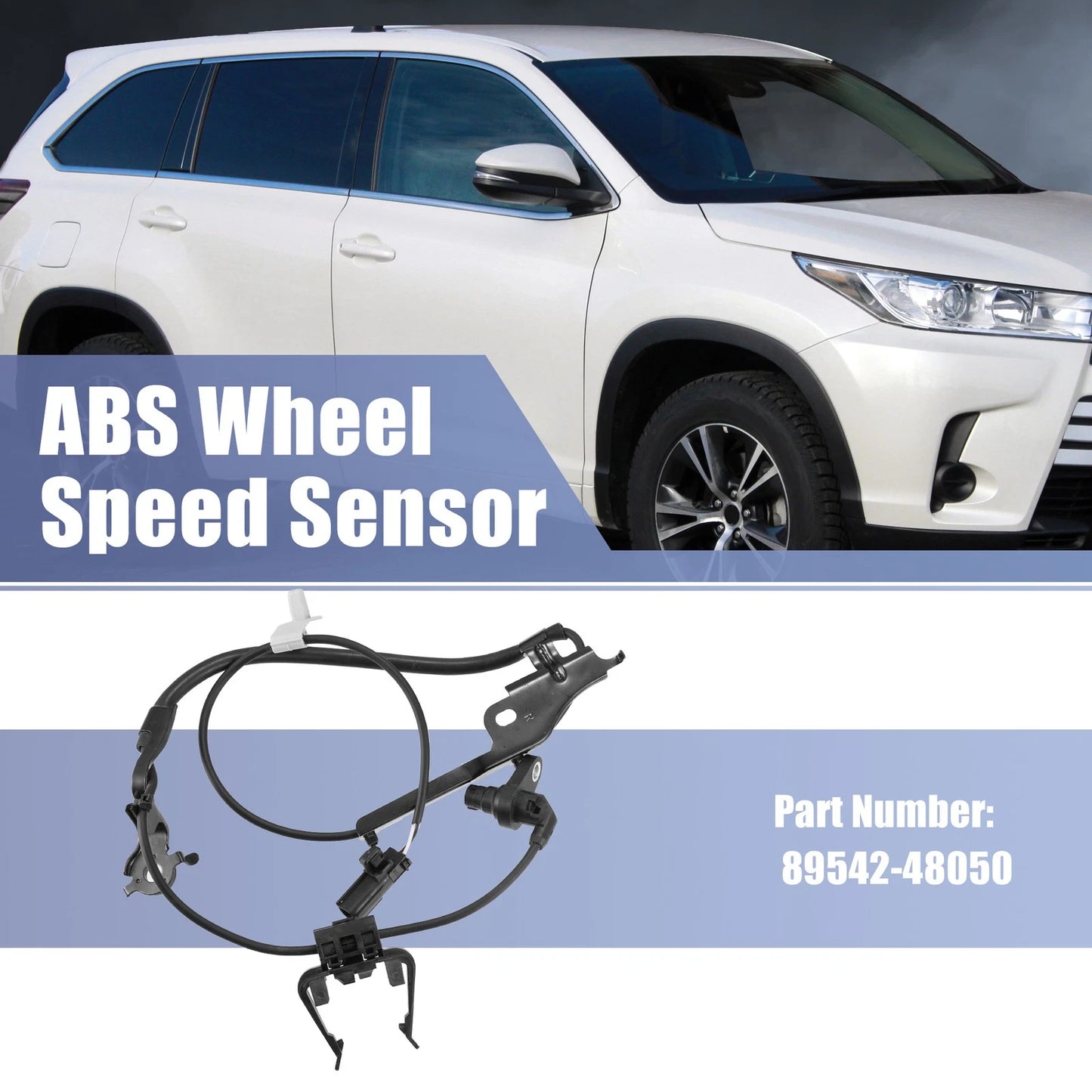 Front Right ABS Wheel Speed Sensor for Toyota Highlander (2010-2018)