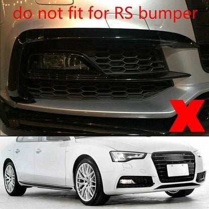 Front Bumper Grille Fog Light Outer Cover for Audi A5 S Line S5 (2013-2016)