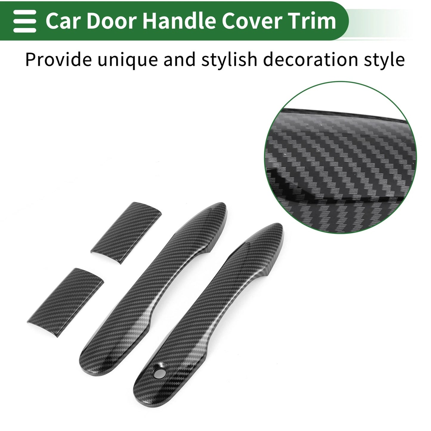 Car Door Handle Cover Trim Side Door Handle Cover for Toyota HiAce (2019–2020)