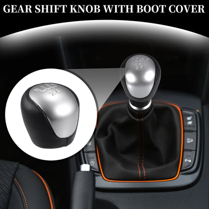 5 Speed Manual Gear Shift Knob for Hyundai IX35 (2009-2015) Black Leather