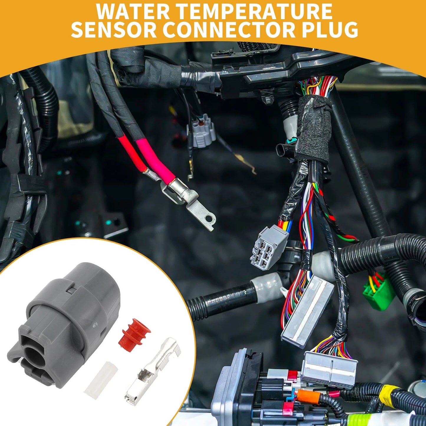 Water Temperature Sensor Connector Plug for Toyota